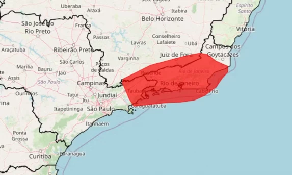Inmet emite Alerta Vermelho de 