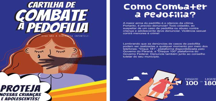 JUSTIÇA: Governo do Paraná lança cartilha para a Semana Estadual Todos Contra a Pedofilia.