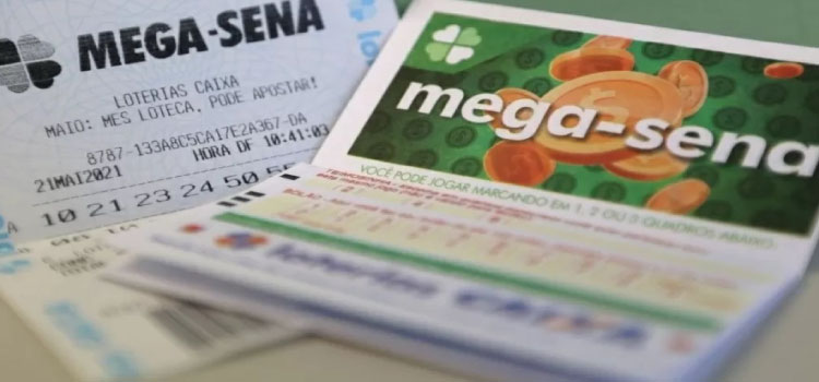 LOTERIAS: Mega-Sena acumula e prêmio fica estimado em R$ 57 milhões.