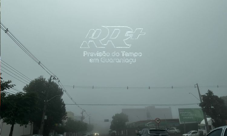 Massa de ar frio deixa amanhecer gelado e termômetros não passam dos 18°C em Guaraniaçu nesta quarta-feira