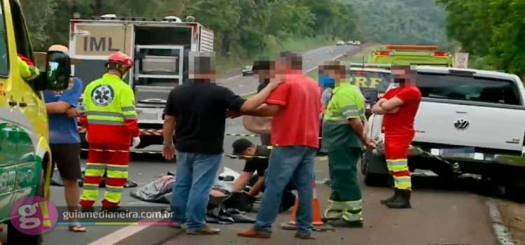 MEDIANEIRA: Duas pessoas morrem em acidente na BR 277
