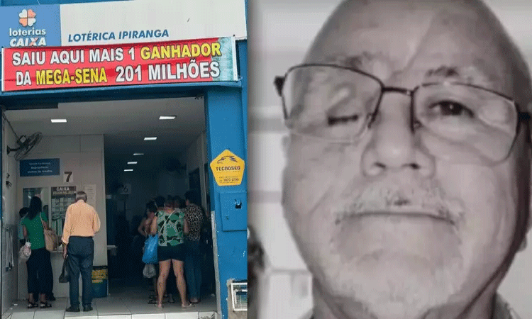 Morre ganhador de R$ 201 milhões da Mega-Sena, 24 dias após retirar prêmio