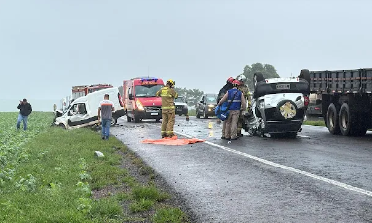 Motorista morre em acidente com capotamento na BR-163 em Cascavel