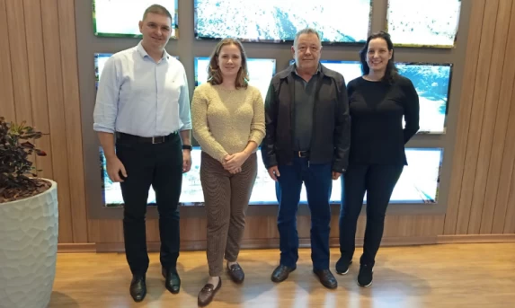 Nova promotora da Comarca de Guaraniaçu faz visita institucional ao prefeito Ronaldo Cazella