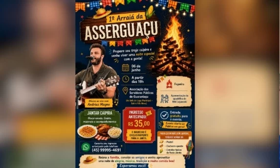 O Arraiá mais gostoso e solidário de Guaraniaçu está chegando!