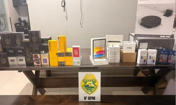 OPERAÇÃO CHOQUE: POLÍCIA MILITAR APREENDE CONTRABANDO E REMÉDIOS PROIBIDOS EM ÔNIBUS NA TANCREDO NEVES EM CASCAVEL