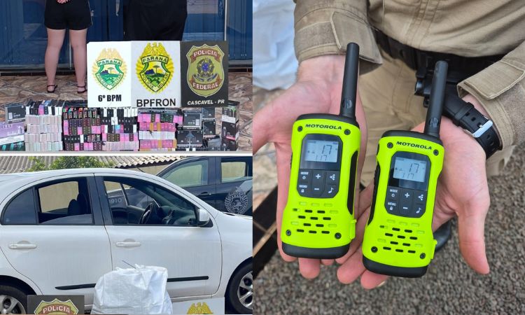 OPERAÇÃO OPHIDIA IV: PM e PRF Apreendem Mais de 400 Cigarros Eletrônicos em Veículo na PR-480