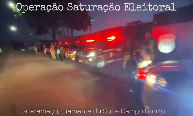 Operação Saturação Eleitoral é Iniciada em Guaraniaçu, Campo Bonito e Diamante do Sul