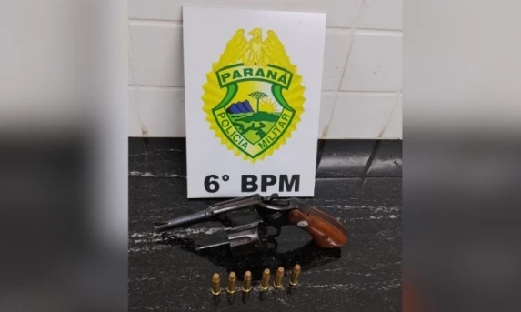 Operação Sinergia IV: PM Prende Homem com Revólver Calibre .38 Municiado no Centro de Guaraniaçu