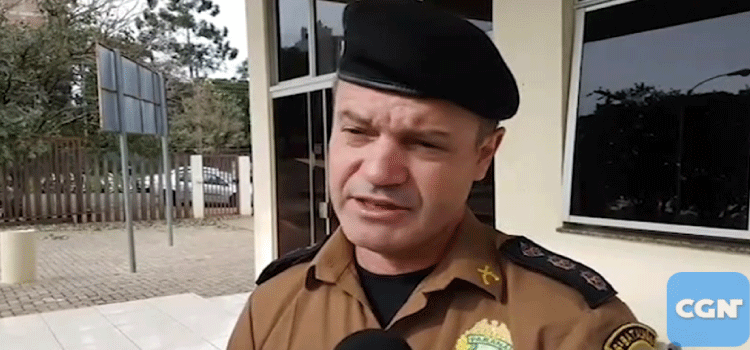 PARANÁ: Coronel fala sobre prisão de suspeito de participar da tentativa de assalto em Três Barras do Paraná.