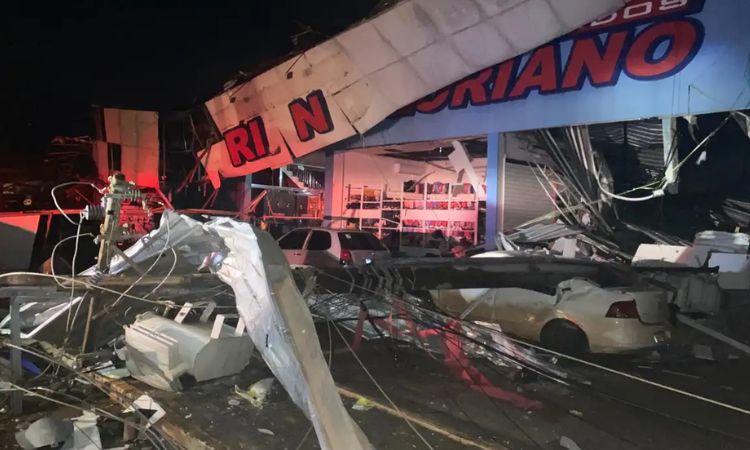 Passagem de ciclone bomba deixa um morto e cinco feridos no Rio Grande do Sul
