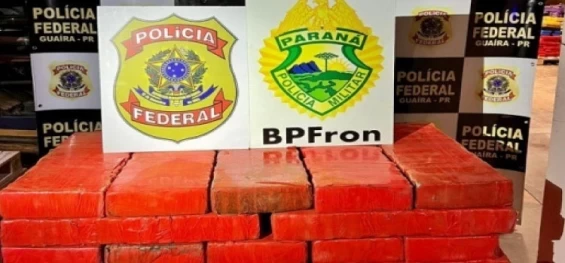 POLICIAL: BPFron e PF realizam apreensão de mais de 500 kg de maconha em Guaíra-PR.