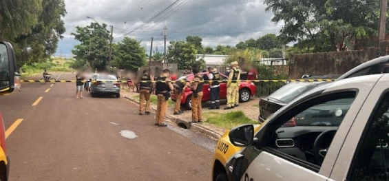 POLICIAL: Homem é morto a tiros em frente sua residência em Cascavel.