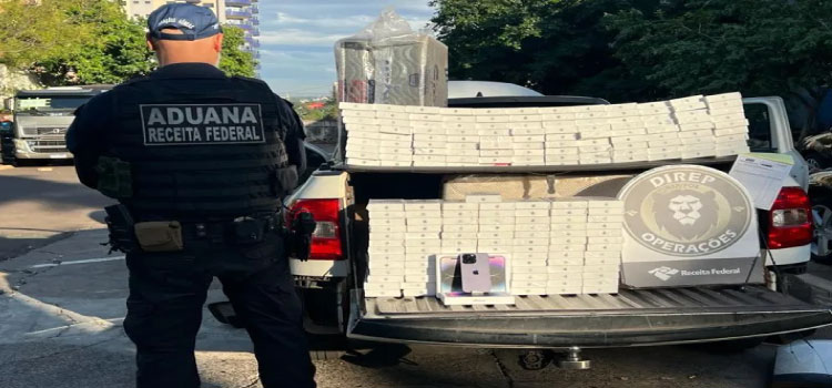 POLICIAL: Veículo com 203 iPhones é apreendido pela Receita Federal em São Pedro do Iguaçu.