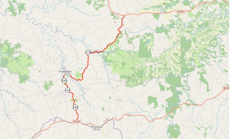 PR-182 é Interditada no Sudoeste do PR para Retirada de Caminhão-Tanque com Carga Perigosa