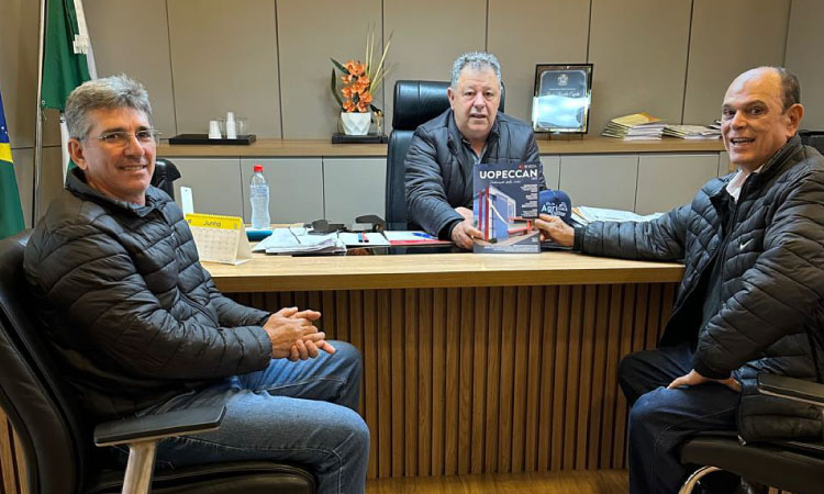 Prefeito Ronaldo Cazella recebe visita institucional da UOPECCAN e reforça parceria na área da saúde