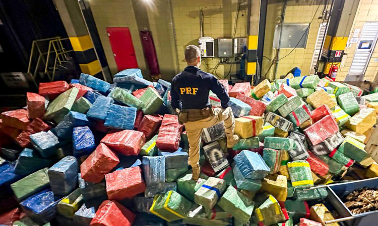 PRF apreende 284 toneladas de drogas no Paraná em 2024 e bate recorde histórico