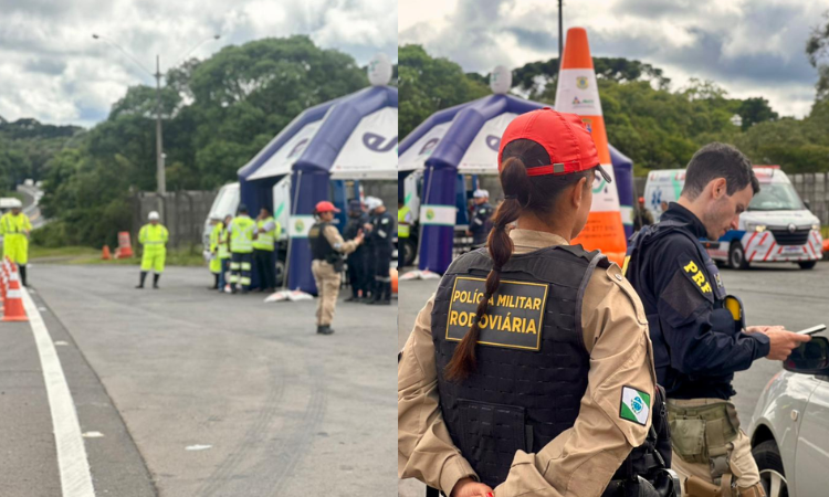 PRF realiza comando conjunto em Guarapuava durante o Dia Nacional de Conscientização Álcool Zero no Trânsito