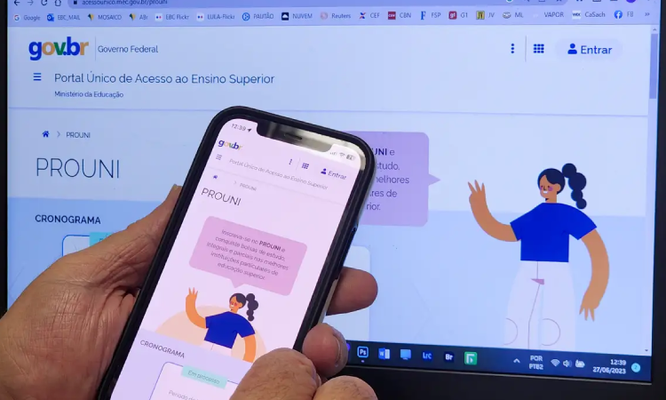 Prouni 2º semestre: inscrições começam na próxima terça-feira.