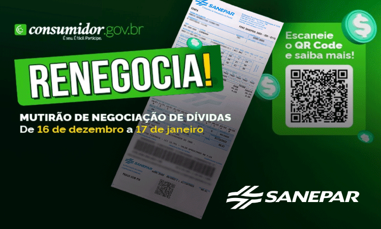 Sanepar participa de mutirão nacional para consumidores regularizarem débitos