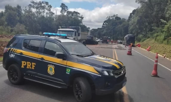 Serra da Esperança: BR-277 entra em pare e siga devido a obras de recuperação