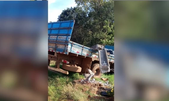 Trabalhador morre após sofrer descarga elétrica em acidente com caminhão em Quedas do Iguaçu
