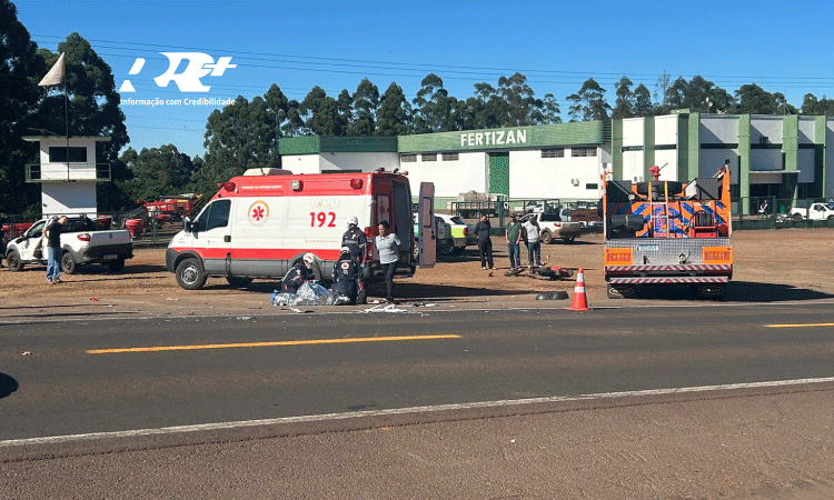 TRAGÉDIA EM GUARANIAÇU: Motociclista vai a óbito após colisão no km 521 da Rodovia BR-277; Vídeo.