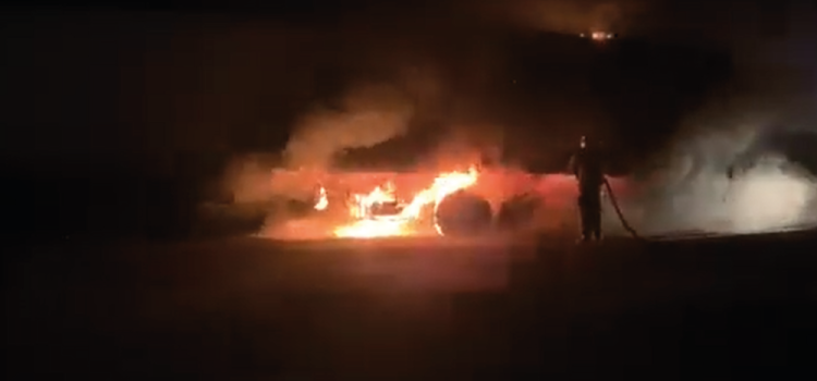 TRÂNSITO: Incêndio em carreta é registrado na BR-467, entre Cascavel e Sede Alvorada