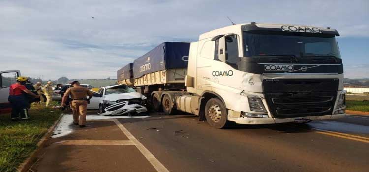 TRÂNSITO: Motorista morre após colisão na PR 466 em Guarapuava.