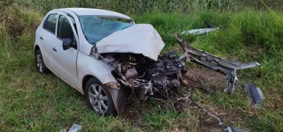 TRÂNSITO: Na madrugada deste Domingo dia 23/07/23, a PRF atendeu um acidente no km 486 da BR 369 em Corbélia.