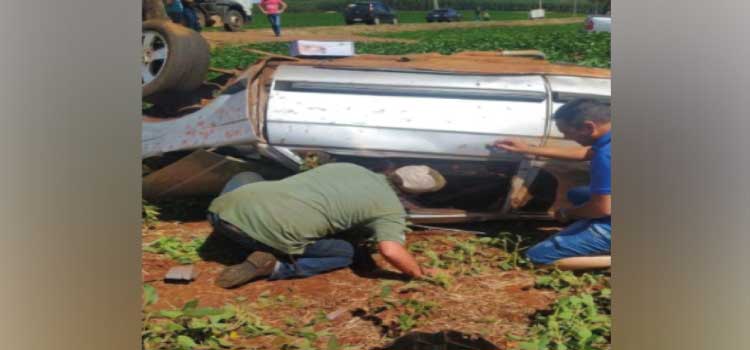 TRÂNSITO: Homem morre após capotar o carro na PR-574, entre Cafelândia e Penha