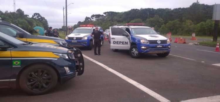 TRÂNSITO: Viaturas do DEPEN são suspeitas de causar acidente que causou a morte de um caminhoneiro no Km 402 da BR 277 em Candói
