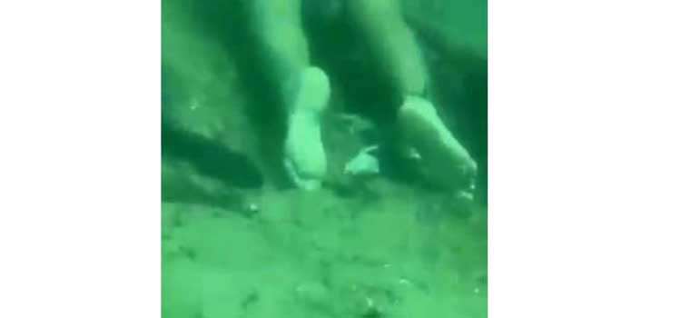 VÍDEO: Mergulhador encontra corpo com pedras amarradas no fundo de canal no RJ